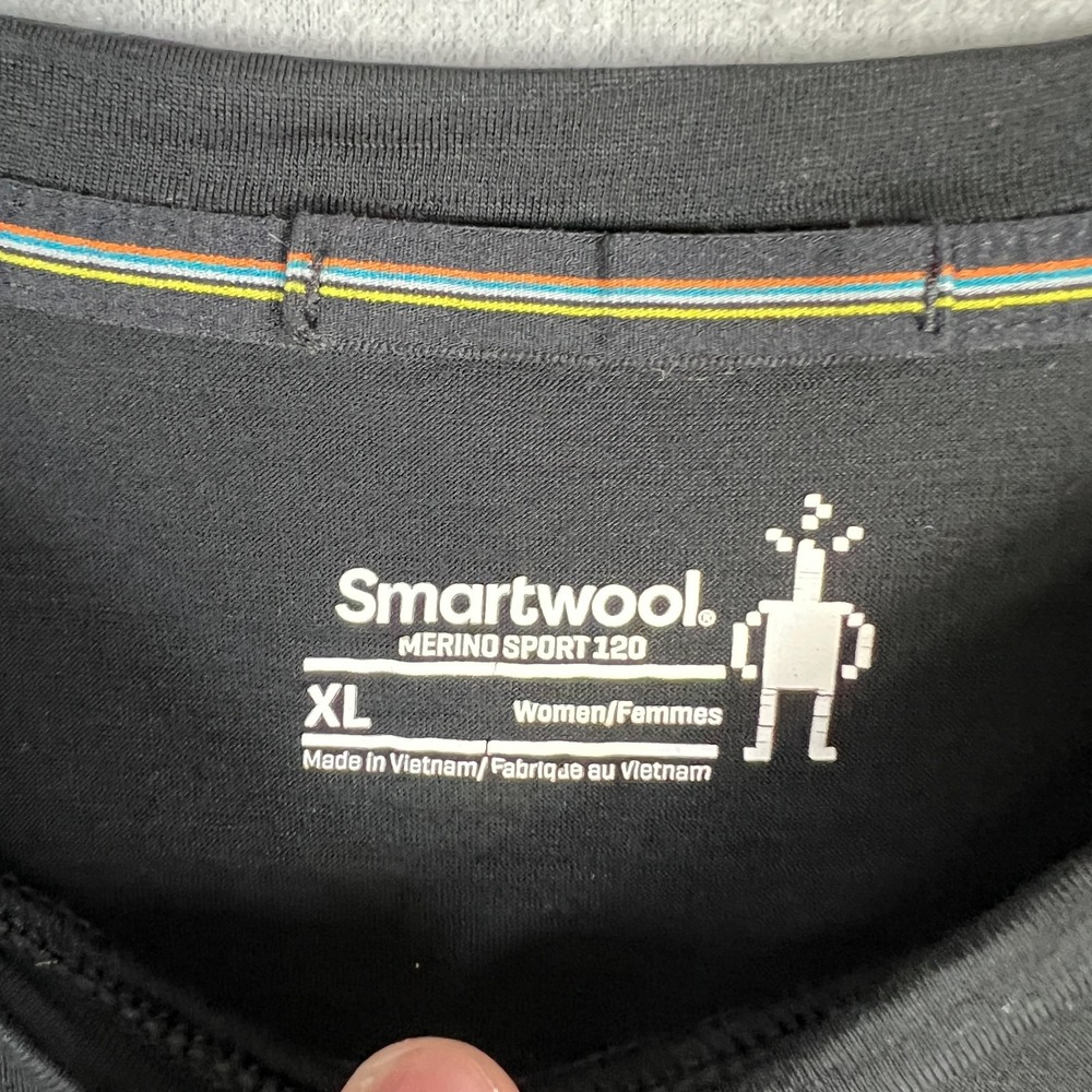 SmartWool Baselayer T Shirt Womans XL Merino Wool Blend Active Ultralite 120 - Picture 4 of 9